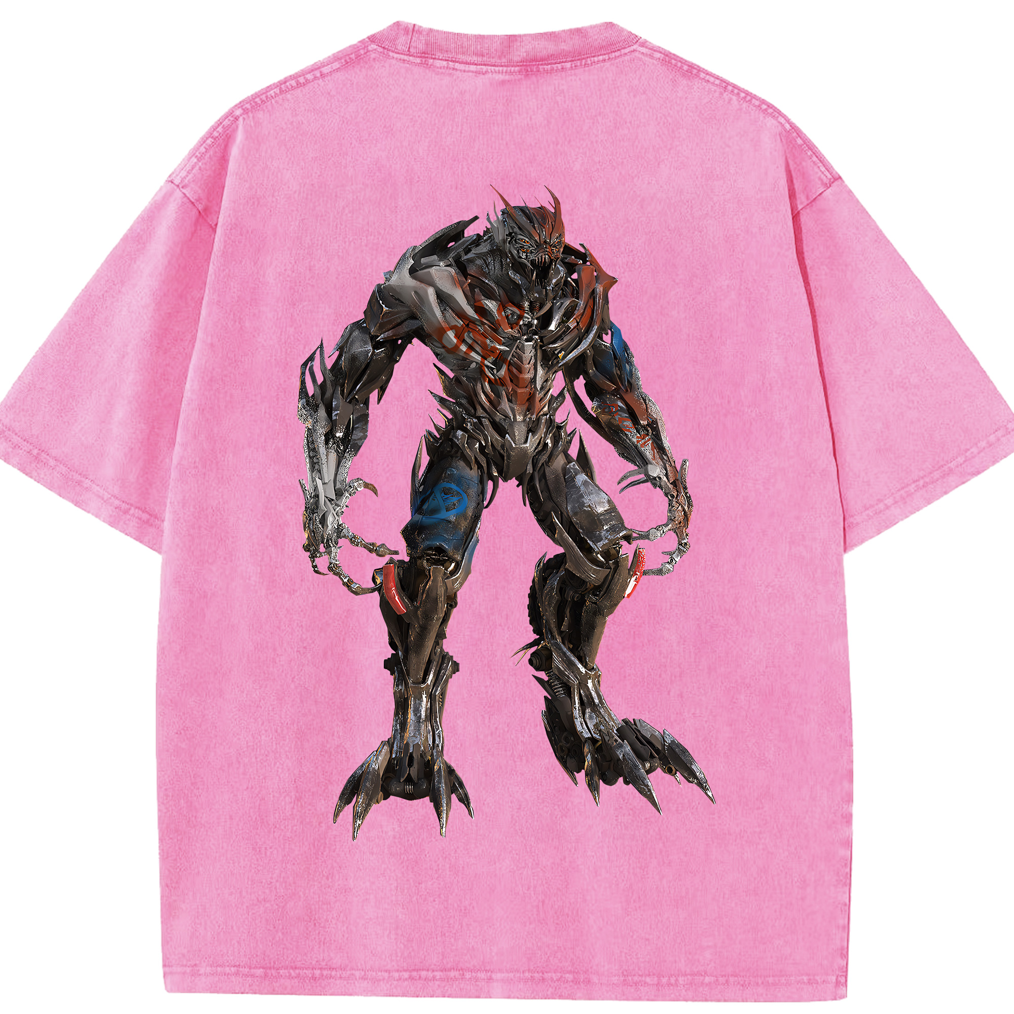 （画像用） Transformers トランスフォーマー 綿100% ヴィンテージ風 半袖Tシャツ（背面プリント）